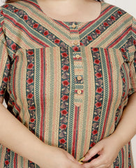 Green Floral Plus Size Nightgown β Comfortable Sleepwear for Women