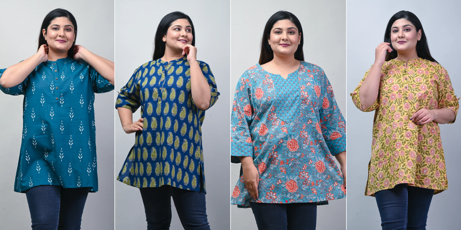 Flaunt Your Curves with Short Kurtas for Plus Size Women