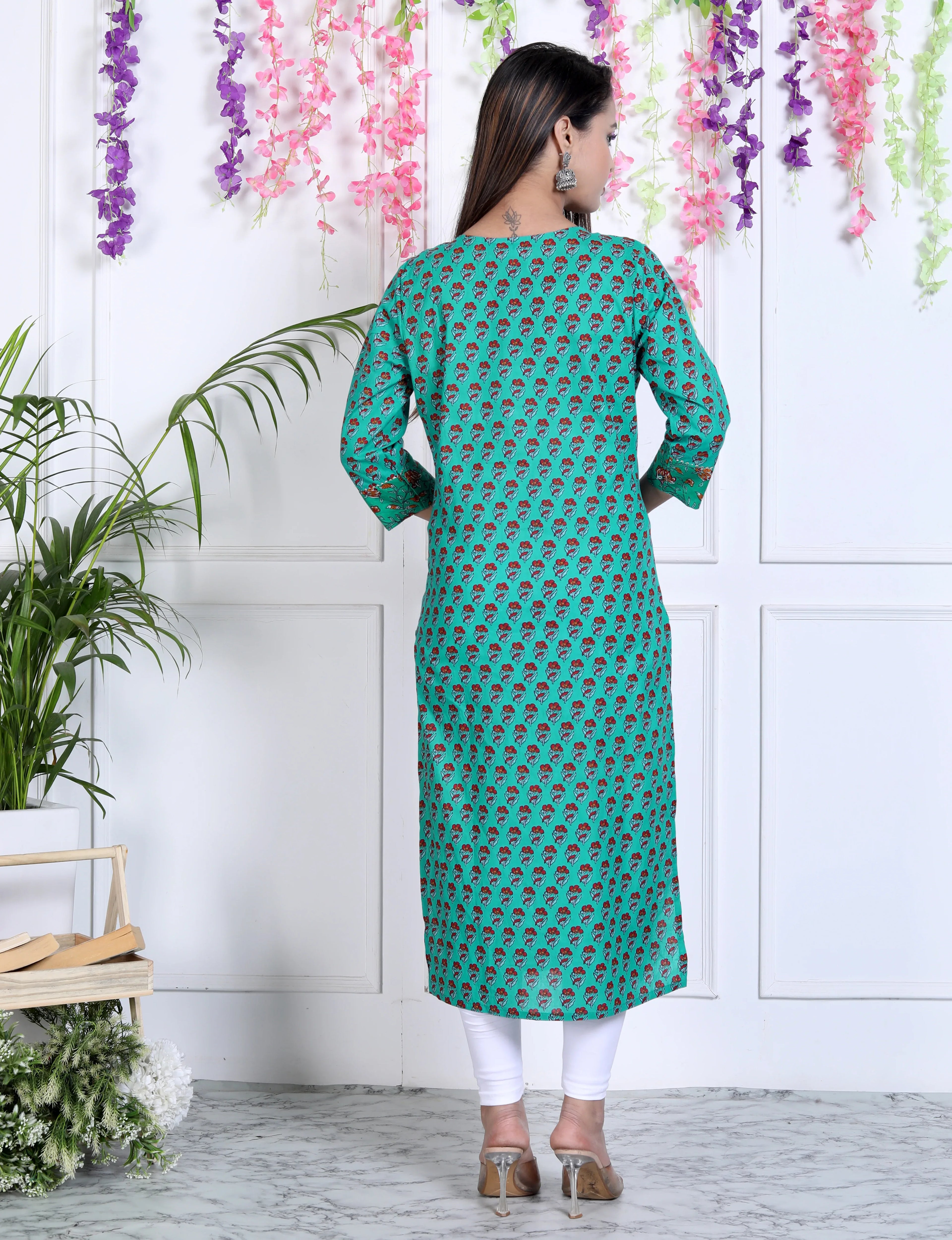 100641-TURQUOISE_1 - Swasti Clothing