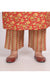 Plus Size Orange Cotton Printed Kurta Pant Set with Dupatta-200009