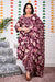 Plus Size Purple Cotton Printed Kurta Pant Set with Dupatta-200022