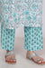 Sky Blue Cotton Printed Kurta Pant Set with Dupatta-720