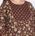 Plus Size Brown Cotton Printed Kurta Pant Set with Dupatta-200722