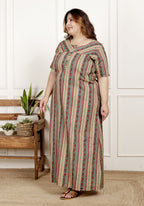 Green Floral Plus Size Nightgown – Comfortable Sleepwear for Women