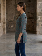 Printed Straight Short Kurti Top for Women