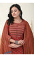 Plus Size Maroon Cotton Printed Kurta Pant Set with Dupatta-800005