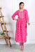 Embroidery Pink Cotton Printed Kurta Pant Set with Dupatta-800030