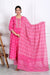 Embroidery Pink Cotton Printed Kurta Pant Set with Dupatta-800030