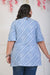 Grey Plus Size Women Cotton Blend Leheriya Print Short Kurta-692
