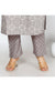 Brown Cotton Printed Kurta Pant Set with Dupatta-1021