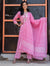 Pink Cotton Printed Kurta Pant Set with Dupatta-2195