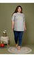Grey Plus Size Women  Cotton Florl  Print Short Kurta-657