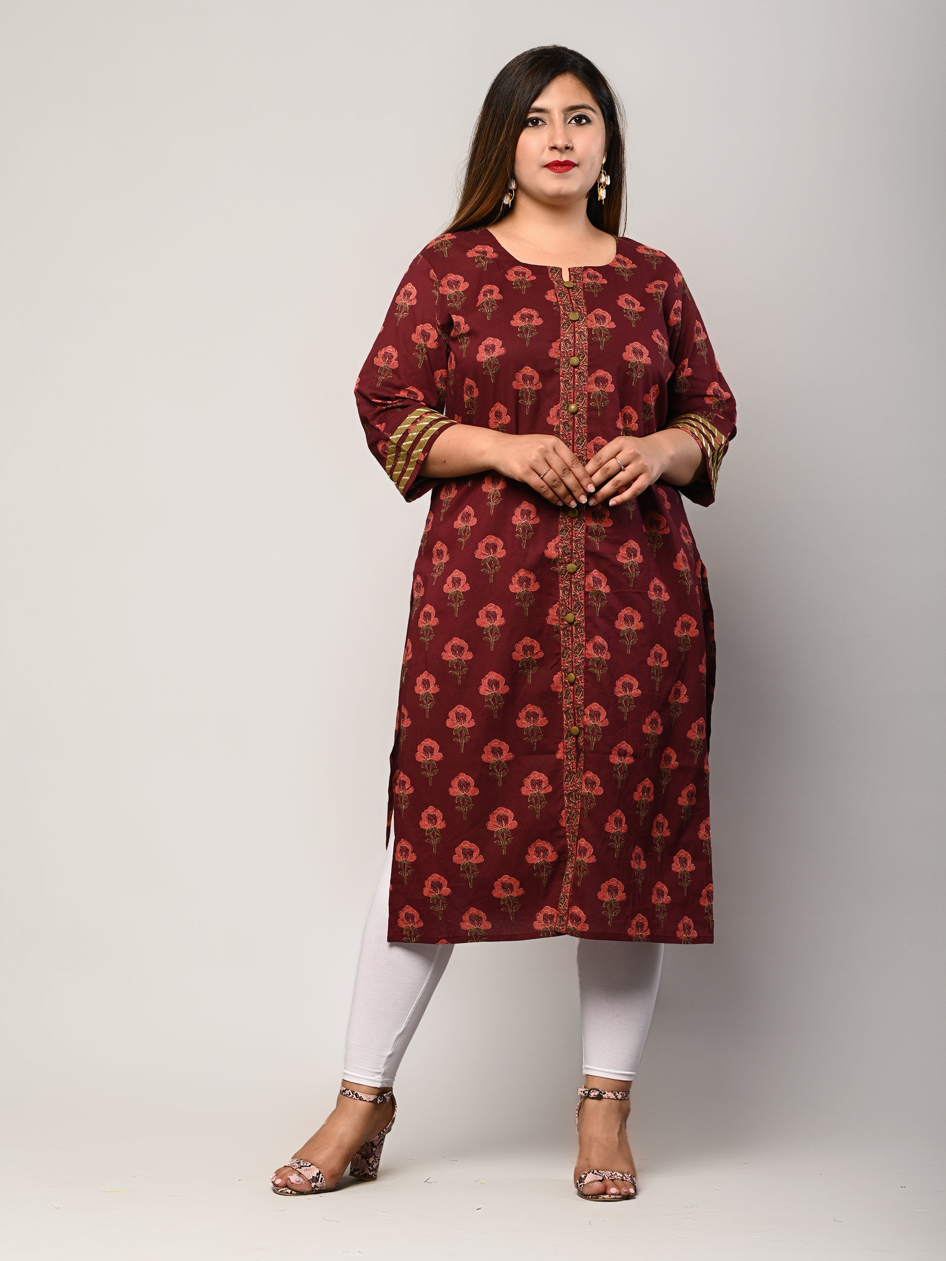 New style Wholesale Summer Plus Size Floral Printed Long Sleeve Women  Casual Dress at Rs 610, Jaipur