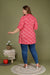 Plus Size Pink Cotton Blend Printed Short Kurta-645