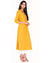 Yellow Cotton Blend Embroidered Solid Print Straight Kurta-231